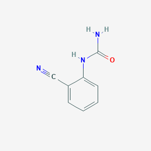 molecular formula C8H7N3O B1281740 N-(2-cyanophenyl)urea CAS No. 55441-25-3
