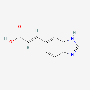 molecular formula C10H8N2O2 B12817433 3-(1H-Benzo[d]imidazol-5-yl)acrylic acid 