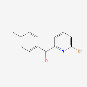 molecular formula C13H10BrNO B1281744 6-Bromopyridin-2-yl p-tolyl ketone CAS No. 87848-95-1