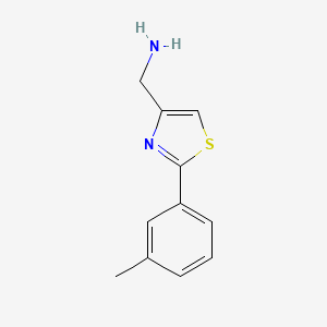 [2-(3-Methylphenyl)-1,3-thiazol-4-yl]methylamine