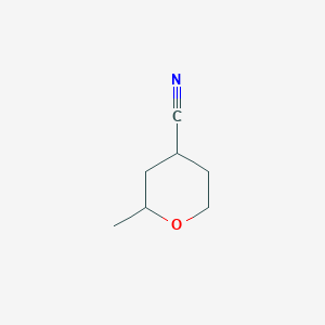 molecular formula C7H11NO B1281753 2-Methyloxane-4-carbonitrile CAS No. 88572-20-7