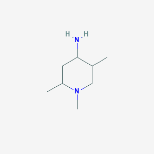 molecular formula C8H18N2 B1281756 1,2,5-Trimethylpiperidin-4-amine CAS No. 18103-90-7