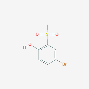molecular formula C7H7BrO3S B1281765 4-Bromo-2-methanesulfonylphenol CAS No. 88041-67-2