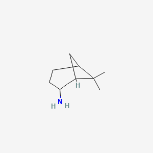molecular formula C9H17N B1281768 6,6-Dimethylbicyclo[3.1.1]heptan-2-amine CAS No. 64284-82-8