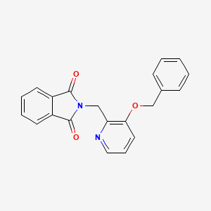 molecular formula C21H16N2O3 B1281772 2-((3-(Benzyloxy)pyridin-2-yl)methyl)isoindoline-1,3-dione CAS No. 344569-80-8