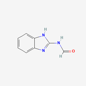 molecular formula C8H7N3O B12817755 N-(1H-Benzo[d]imidazol-2-yl)formamide 