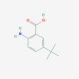 molecular formula C11H15NO2 B1281776 2-Amino-5-tert-butylbenzoic acid CAS No. 2475-77-6