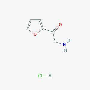 molecular formula C6H8ClNO2 B1281782 2-Amino-1-(furan-2-YL)ethanone hydrochloride CAS No. 88352-86-7