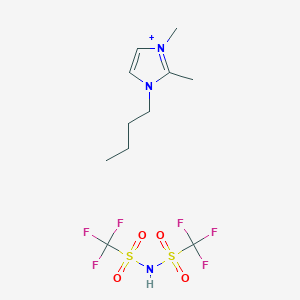 molecular formula C11H18F6N3O4S2+ B12817965 1-Butyl-2,3-dimethylimidazolium bis (trifluoromethanesulfonyl)imide 