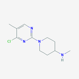 molecular formula C11H17ClN4 B12818058 1-(4-chloro-5-methylpyrimidin-2-yl)-N-methylpiperidin-4-amine 