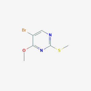 molecular formula C6H7BrN2OS B1281809 5-Bromo-4-methoxy-2-(methylthio)pyrimidine CAS No. 81560-09-0
