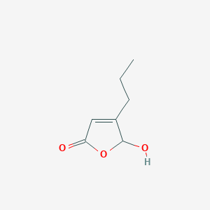 molecular formula C7H10O3 B1281810 5-Hydroxy-4-propyl-2(5H)-furanone CAS No. 78920-10-2
