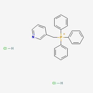 molecular formula C24H23Cl2NP+ B12818101 Triphenyl(pyridin-3-ylmethyl)phosphanium;dihydrochloride 