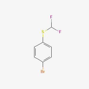 molecular formula C7H5BrF2S B1281811 1-Bromo-4-[(difluoromethyl)sulfanyl]benzene CAS No. 4837-14-3