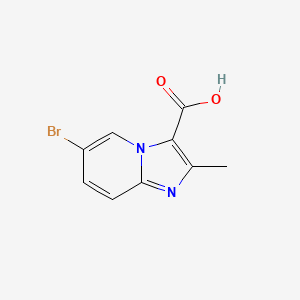 molecular formula C9H7BrN2O2 B1281815 6-Bromo-2-methylimidazo[1,2-a]pyridine-3-carboxylic acid CAS No. 81438-57-5