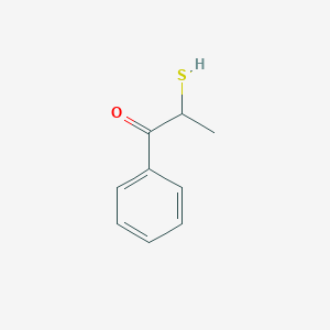 molecular formula C9H10OS B1281824 1-Phenyl-2-sulfanylpropan-1-one CAS No. 13792-77-3