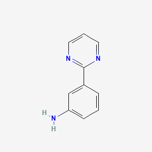 molecular formula C10H9N3 B1281825 3-(Pyrimidin-2-yl)aniline CAS No. 69491-56-1