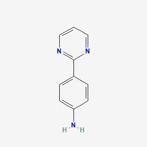 molecular formula C10H9N3 B1281826 4-(Pyrimidin-2-yl)aniline CAS No. 69491-57-2