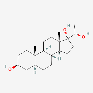 molecular formula C21H36O3 B12818317 Allopregnane-3beta,17alpha,20alpha-triol CAS No. 570-50-3