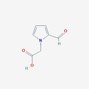 molecular formula C7H7NO3 B1281832 (2-formyl-1H-pyrrol-1-yl)acetic acid CAS No. 67451-42-7