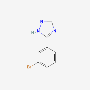 molecular formula C8H6BrN3 B1281835 3-(3-Bromophenyl)-4H-1,2,4-triazole CAS No. 342617-08-7
