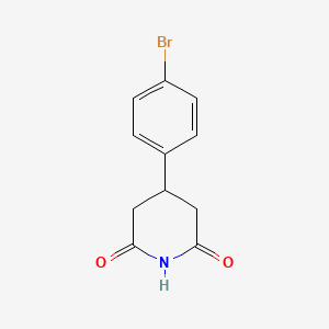 molecular formula C11H10BrNO2 B1281838 4-(4-Bromophenyl)piperidine-2,6-dione CAS No. 1137-60-6