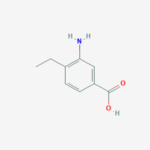 molecular formula C9H11NO2 B1281840 3-Amino-4-ethylbenzoic acid CAS No. 5129-23-7