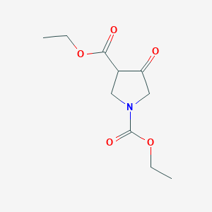 molecular formula C10H15NO5 B128185 Diethyl 4-oxopyrrolidine-1,3-dicarboxylate CAS No. 142288-14-0