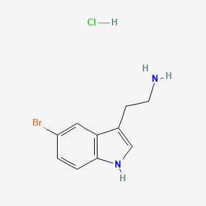 molecular formula C10H12BrClN2 B1281851 5-Bromotryptamine hydrochloride CAS No. 81868-12-4