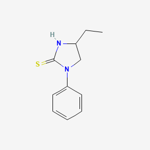 molecular formula C11H14N2S B12818593 4-Ethyl-1-phenylimidazolidine-2-thione 