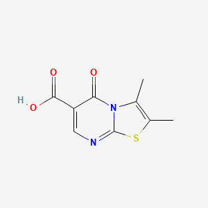 molecular formula C9H8N2O3S B1281863 2,3-Dimethyl-5-oxo-5H-thiazolo[3,2-a]pyrimidine-6-carboxylic acid CAS No. 79932-56-2