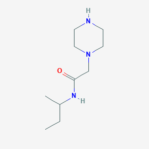 molecular formula C10H21N3O B1281890 N-(butan-2-yl)-2-(piperazin-1-yl)acetamide CAS No. 89433-48-7