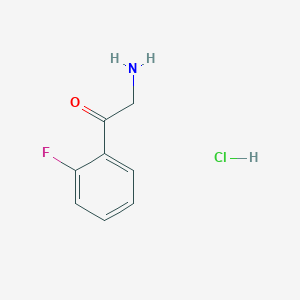 molecular formula C8H9ClFNO B1281893 2-Amino-1-(2-fluorophenyl)ethanone hydrochloride CAS No. 93102-96-6