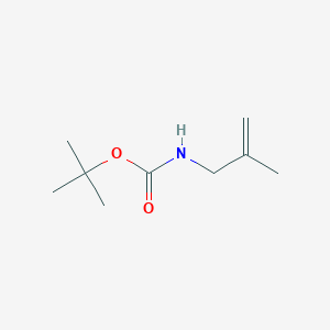 molecular formula C9H17NO2 B1281897 叔丁基(2-甲基烯丙基)氨基甲酸酯 CAS No. 91230-06-7