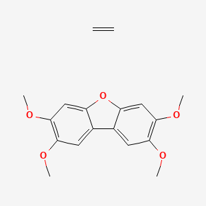 molecular formula C18H20O5 B12819063 Ethene;2,3,7,8-tetramethoxydibenzofuran 