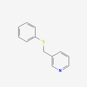 molecular formula C12H11NS B1281909 3-[(Phenylsulfanyl)methyl]pyridine CAS No. 69966-47-8