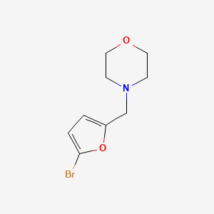 molecular formula C9H12BrNO2 B1281917 4-[(5-Bromo-2-furyl)methyl]morpholine CAS No. 71897-83-1