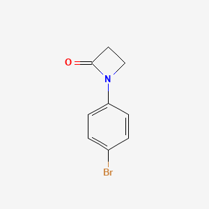 molecular formula C9H8BrNO B1281919 1-(4-Bromophenyl)azetidin-2-one CAS No. 7661-25-8