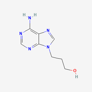 molecular formula C8H11N5O B1281921 3-(6-氨基-9H-嘌呤-9-基)丙醇 CAS No. 711-64-8