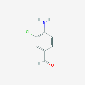 molecular formula C7H6ClNO B1281931 4-Amino-3-chlorobenzaldehyde CAS No. 93359-88-7
