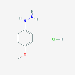 molecular formula C7H11ClN2O B128194 4-Methoxyphenylhydrazine hydrochloride CAS No. 19501-58-7