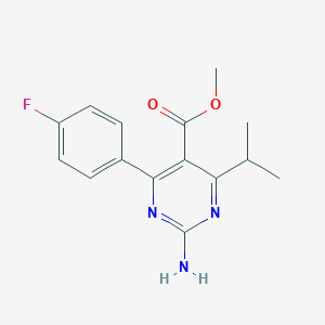 Methyl 2-amino-4-(4-fluorophenyl)-6-isopropylpyrimidine-5-carboxylate