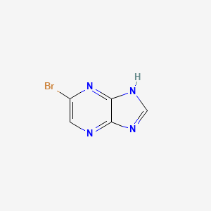 molecular formula C5H3BrN4 B1281953 5-溴-1H-咪唑并[4,5-B]吡嗪 CAS No. 91225-41-1