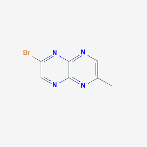 molecular formula C7H5BrN4 B1281954 2-Bromo-6-methylpyrazino[2,3-b]pyrazine CAS No. 91225-51-3