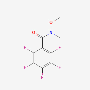 molecular formula C9H6F5NO2 B12819725 2,3,4,5,6-pentafluoro-N-methoxy-N-methylbenzamide 