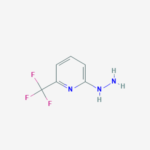 molecular formula C6H6F3N3 B1281977 2-Hydrazinyl-6-(trifluoromethyl)pyridine CAS No. 94239-06-2
