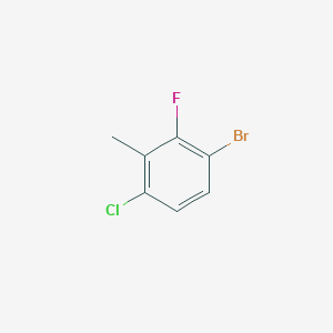 molecular formula C7H5BrClF B1281978 1-Bromo-4-chloro-2-fluoro-3-methylbenzene CAS No. 943830-58-8