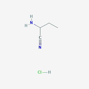 molecular formula C4H9ClN2 B1281996 2-氨基丁腈盐酸盐 CAS No. 93554-80-4