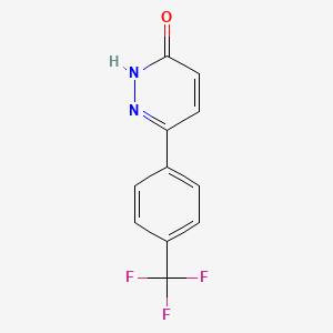 molecular formula C11H7F3N2O B12819977 6-(4-(Trifluoromethyl)phenyl)pyridazin-3-ol 