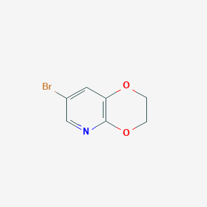 molecular formula C7H6BrNO2 B1282004 7-Bromo-2,3-dihydro-[1,4]dioxino[2,3-b]pyridine CAS No. 95897-49-7